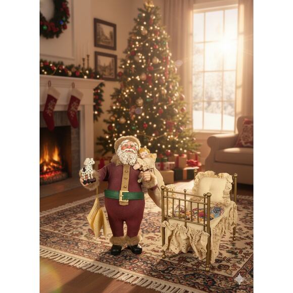 KSA Kurt Adler Fabriché Thomas Nast Santa Caught In The Act Figure Limited Run - Picture 2 of 12